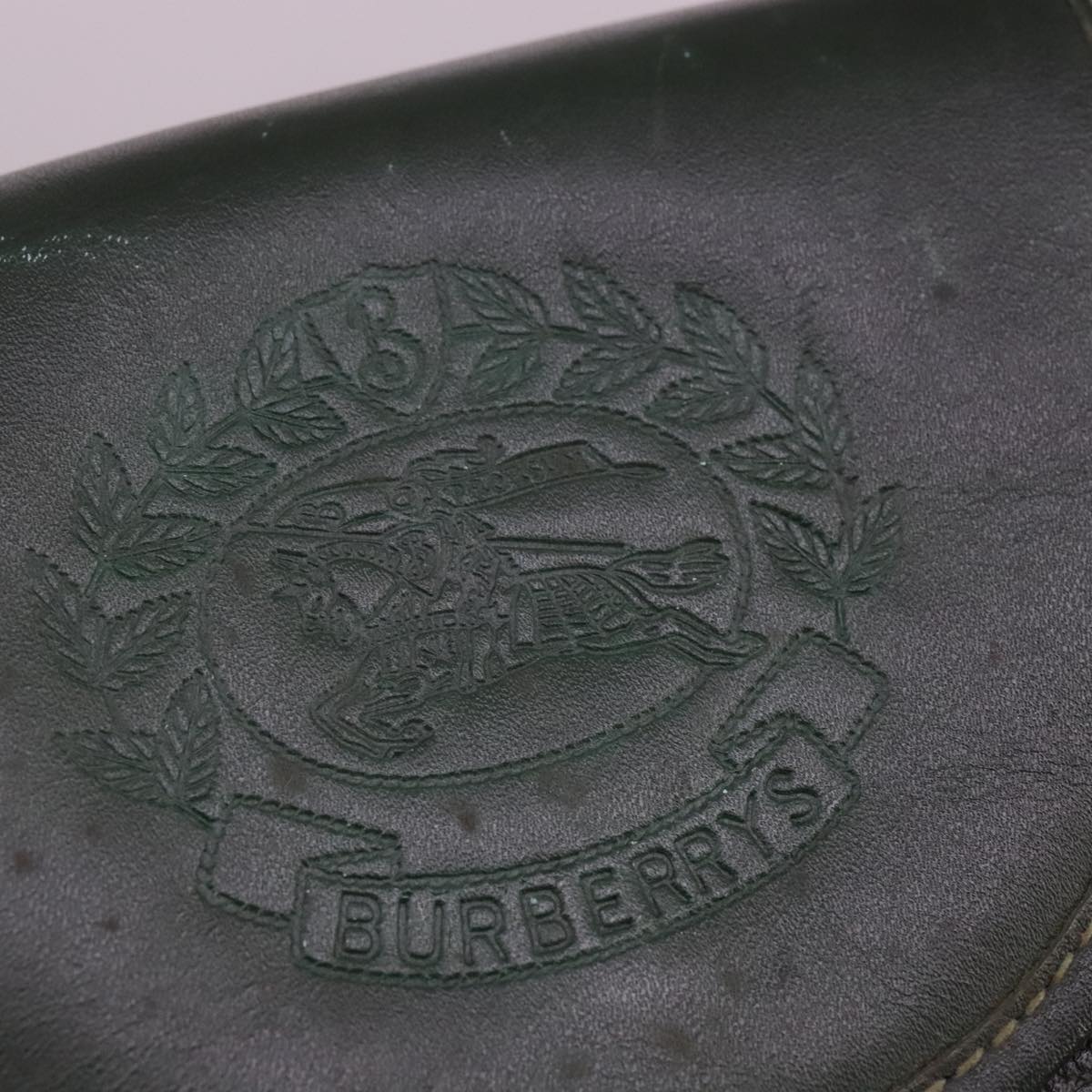 Burberry Green Leather Shoulder Bag (Pre-Owned)