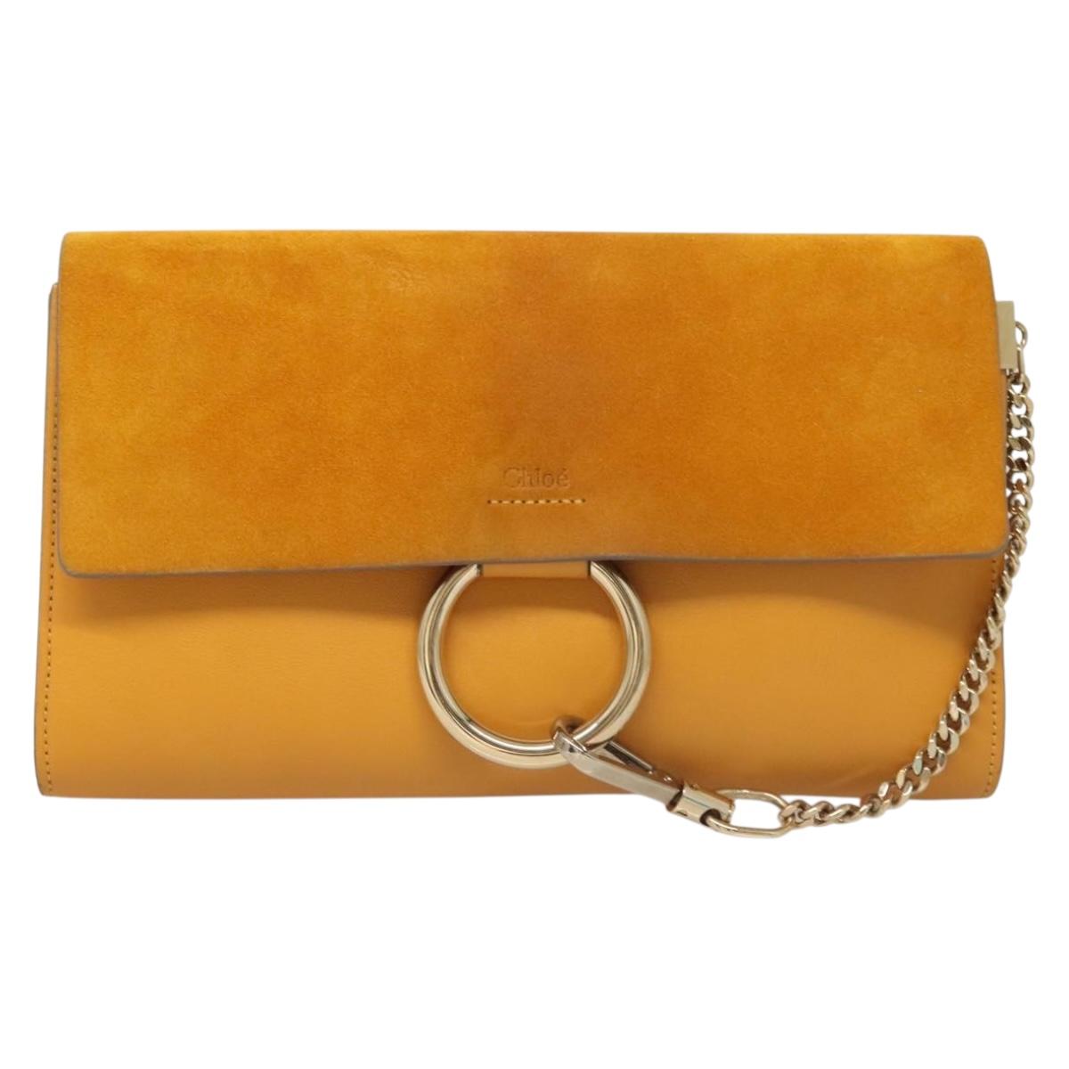 Chloé Faye Multicolour Suede Clutch Bag (Pre-Owned)