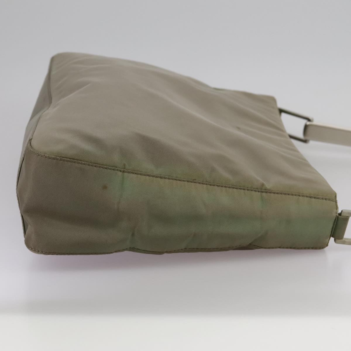 Prada Tessuto Khaki Synthetic Shoulder Bag (Pre-Owned)
