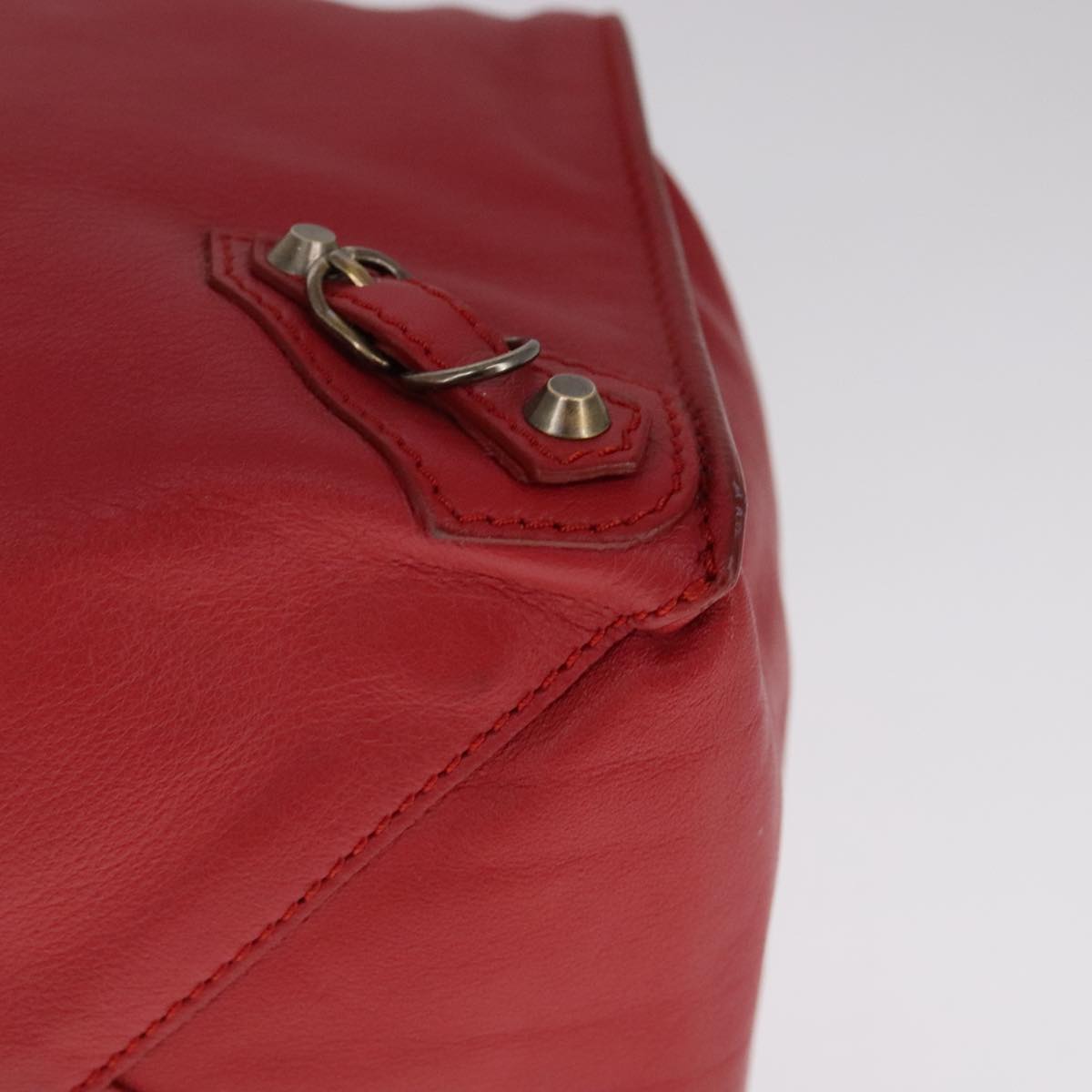 Balenciaga Papier Red Leather Tote Bag (Pre-Owned)