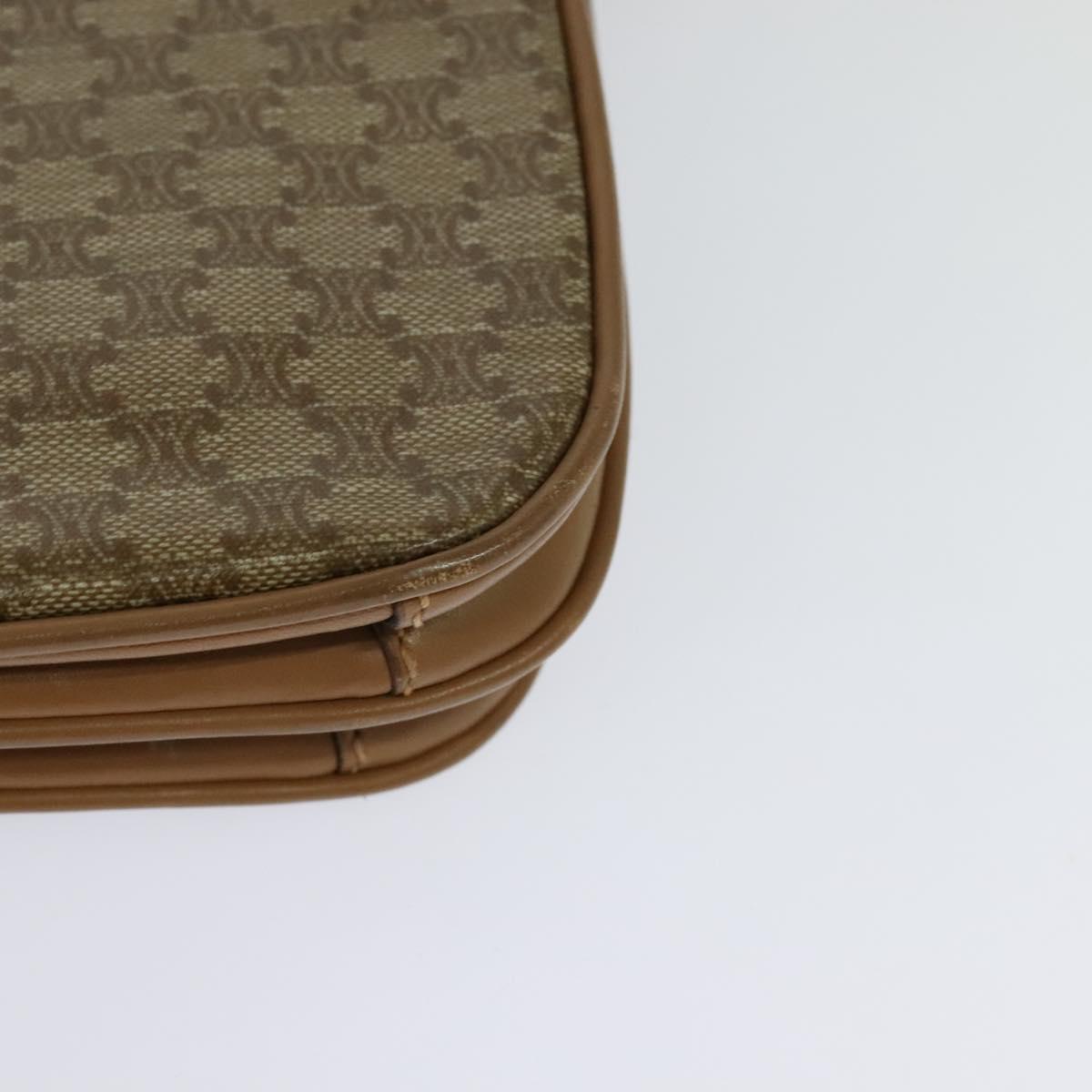 Céline Macadam Beige Canvas Shoulder Bag (Pre-Owned)