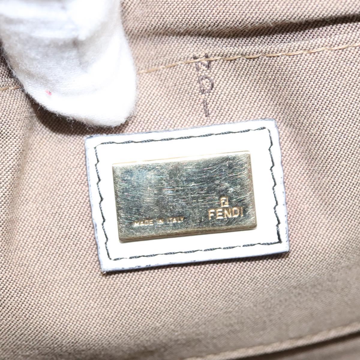 Fendi Zucchino Black Canvas Handbag (Pre-Owned)