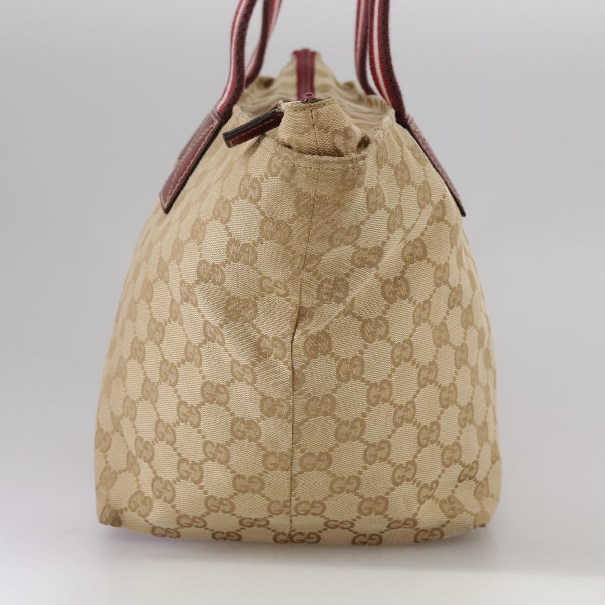 Gucci Gg Canvas Beige Canvas Tote Bag (Pre-Owned)
