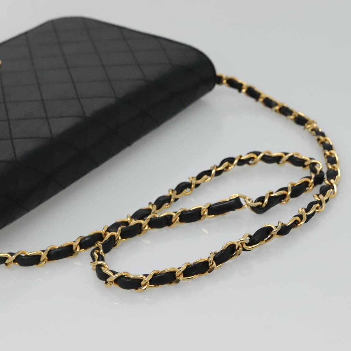 Chanel Wallet On Chain Black Leather Shoulder Bag (Pre-Owned)