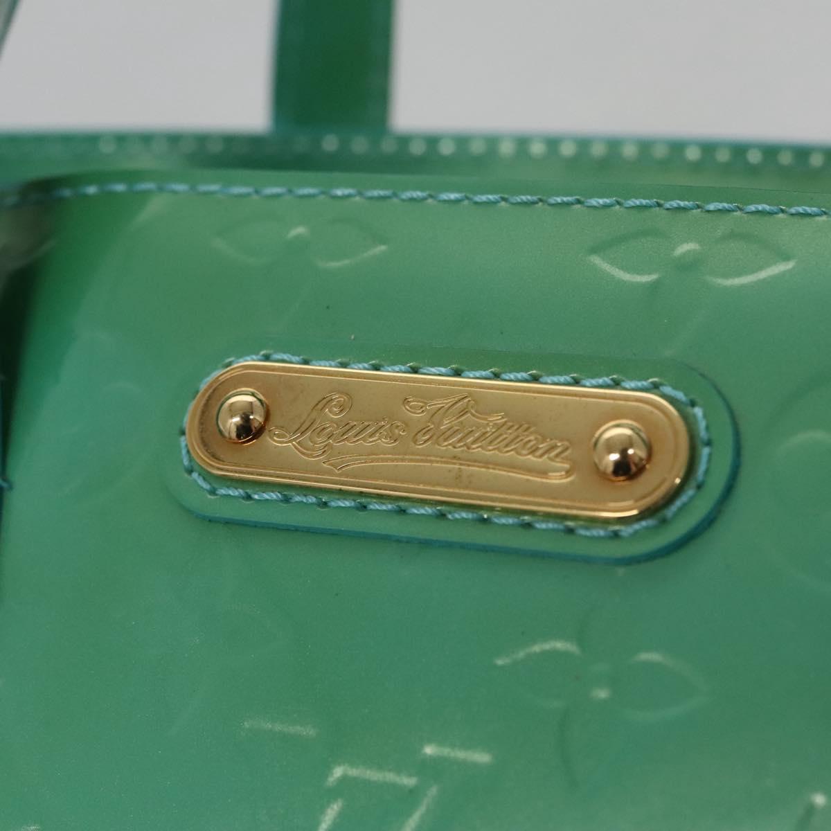 Louis Vuitton Wilshire Blue Patent Leather Handbag (Pre-Owned)