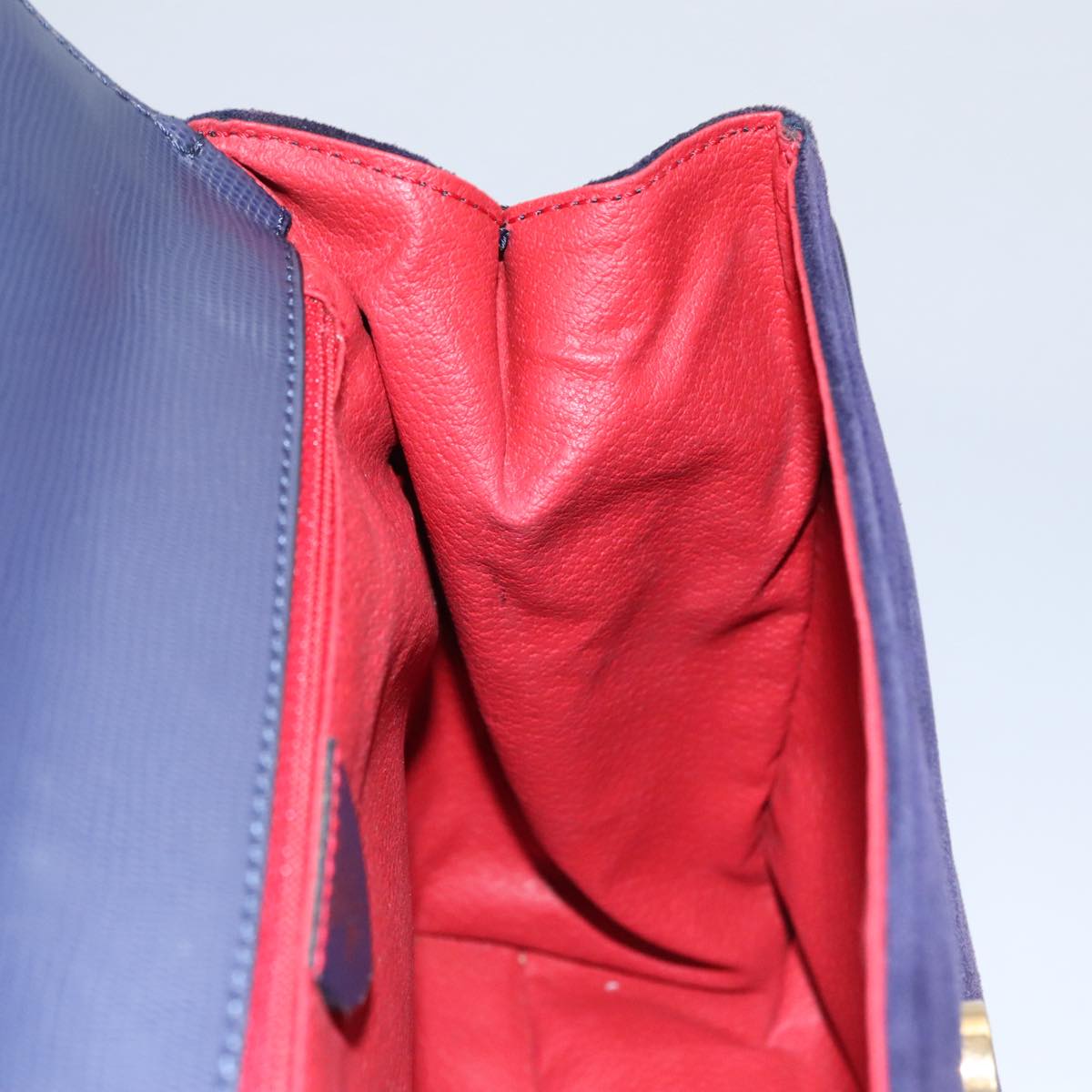 Céline Logo Du Cercle Purple Suede Handbag (Pre-Owned)