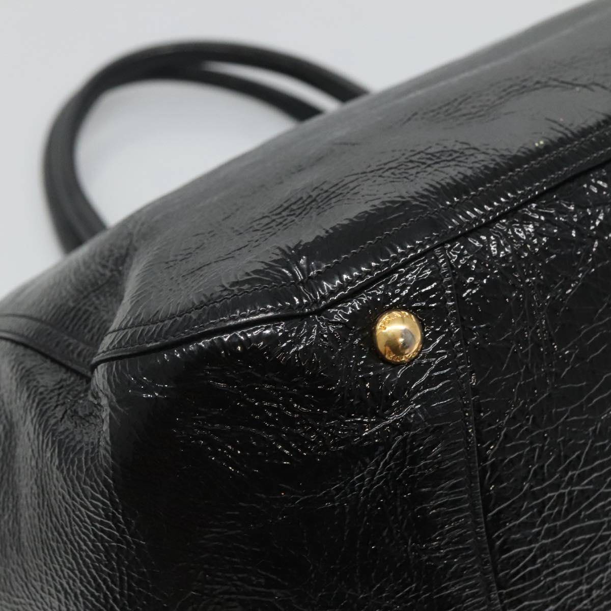 Prada Black Patent Leather Tote Bag (Pre-Owned)