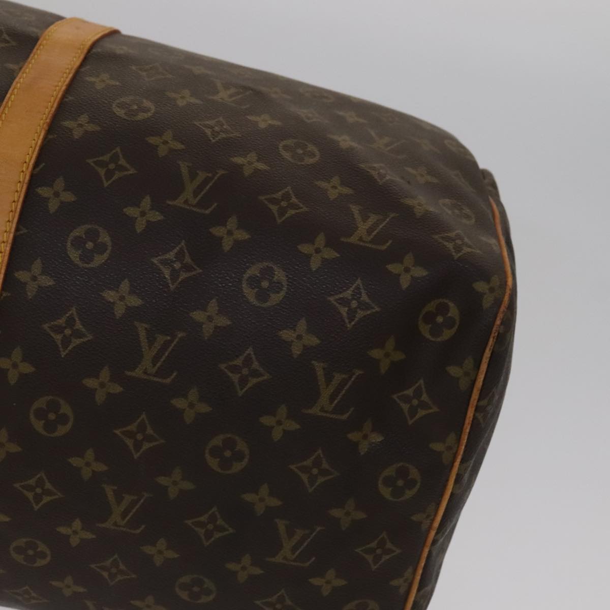 Louis Vuitton Keepall 60 Brown Canvas Travel Bag (Pre-Owned)
