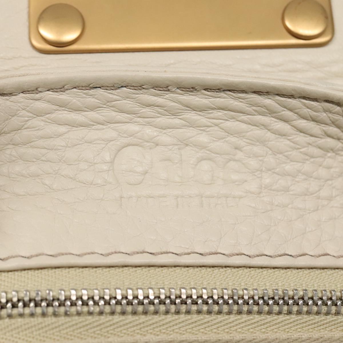 Chloé Paddington White Leather Handbag (Pre-Owned)