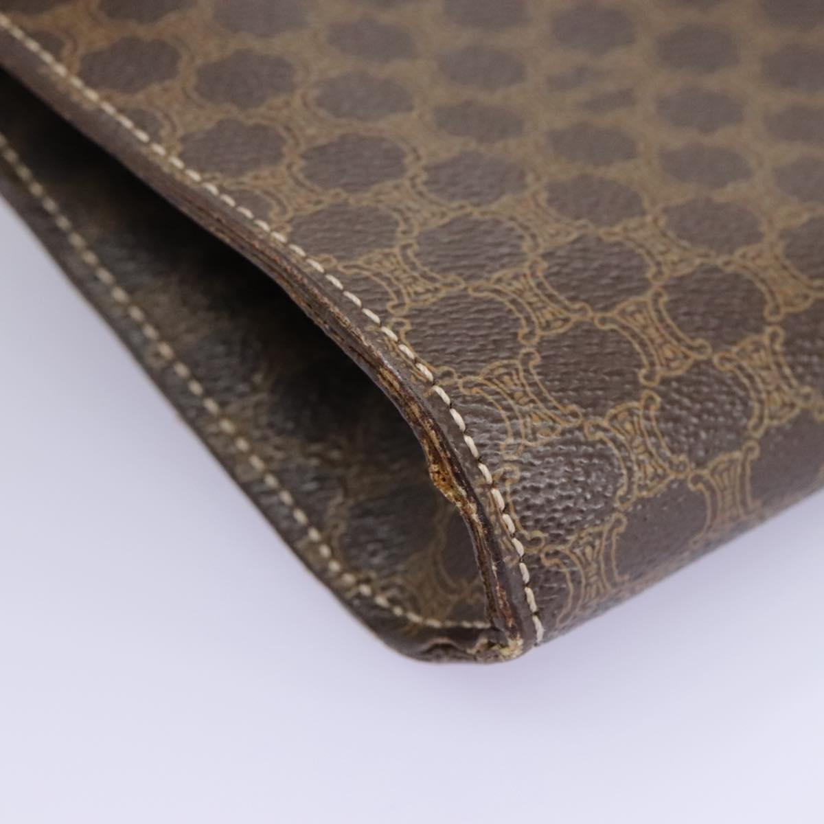 Céline Macadam Brown Canvas Shoulder Bag (Pre-Owned)