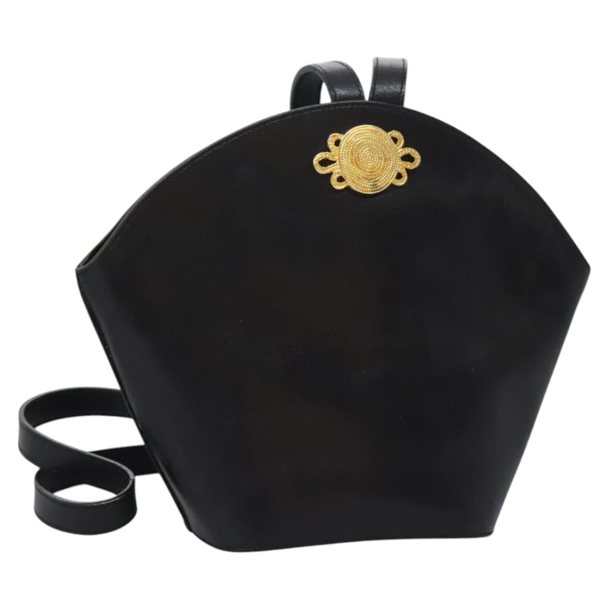Salvatore Ferragamo - Black Leather Shoulder Bag (Pre-Owned)