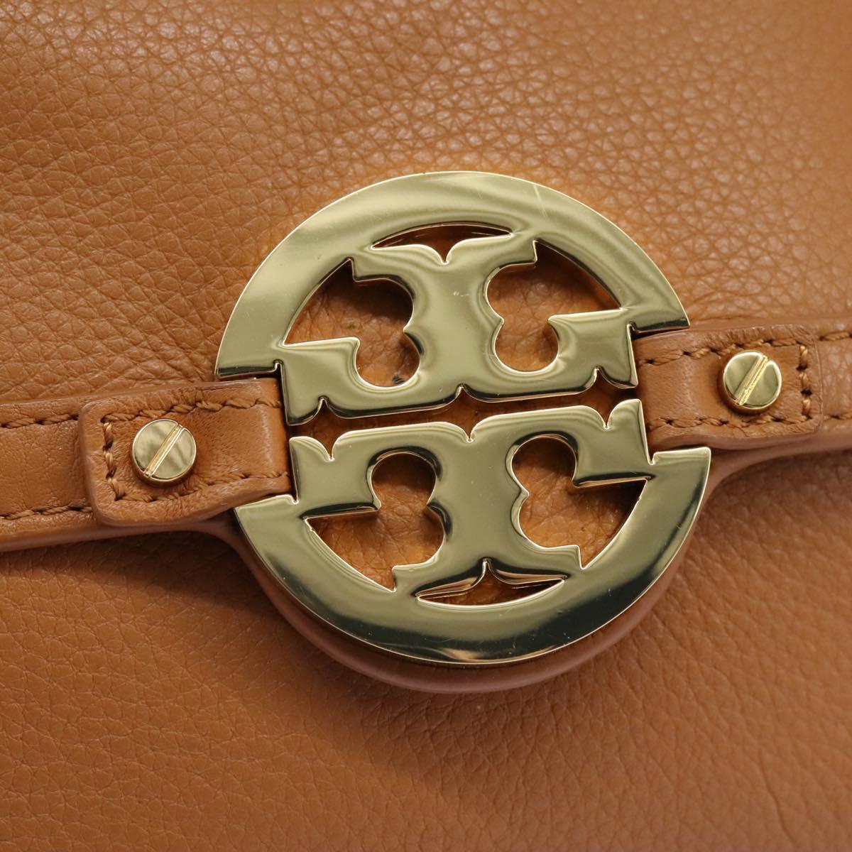 Tory Burch Brown Leather Shoulder Bag (Pre-Owned)