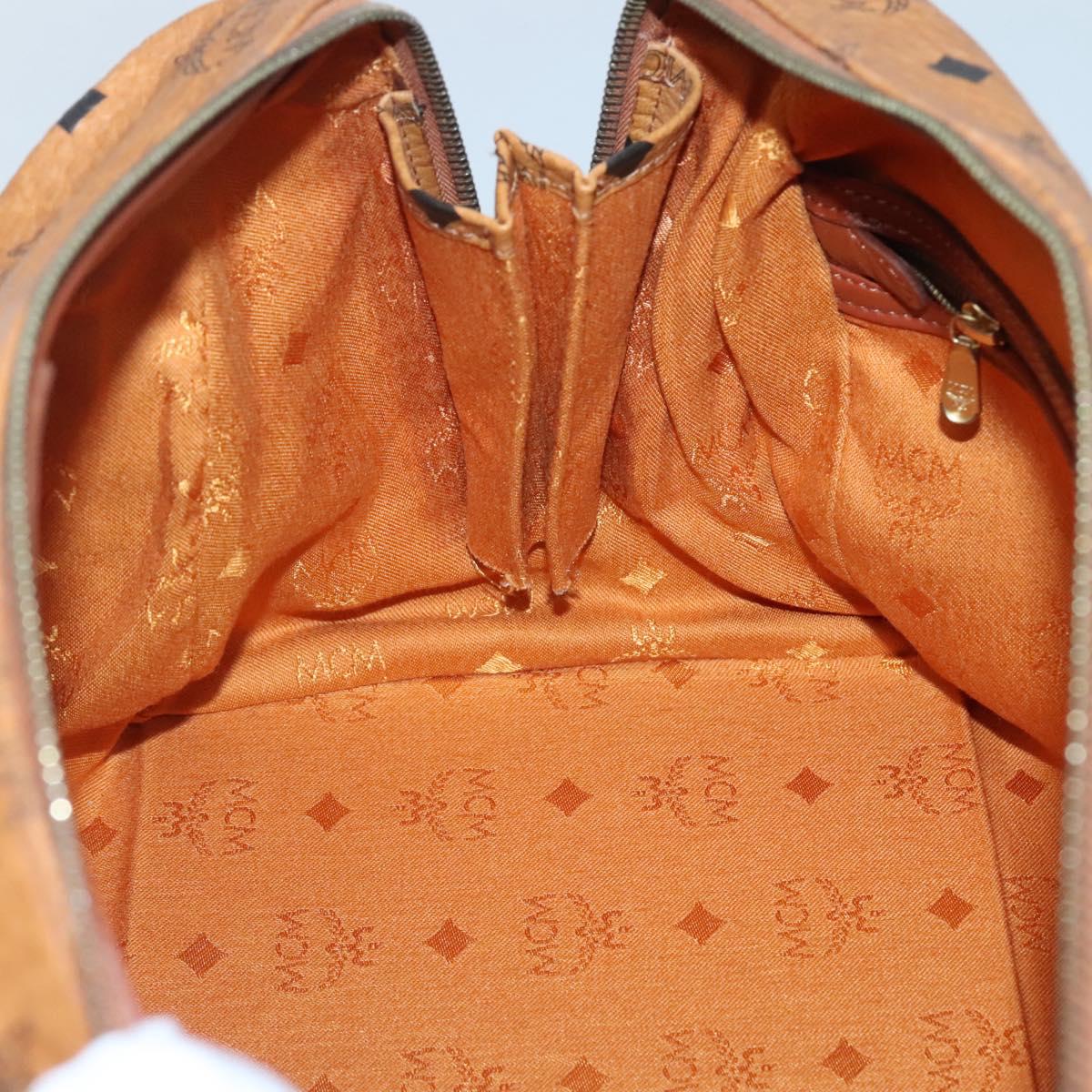 MCM Visetos Brown Canvas Travel Bag (Pre-Owned)
