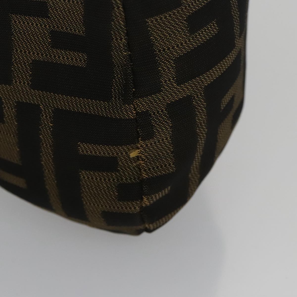 Fendi Hobo Brown Canvas Shoulder Bag (Pre-Owned)