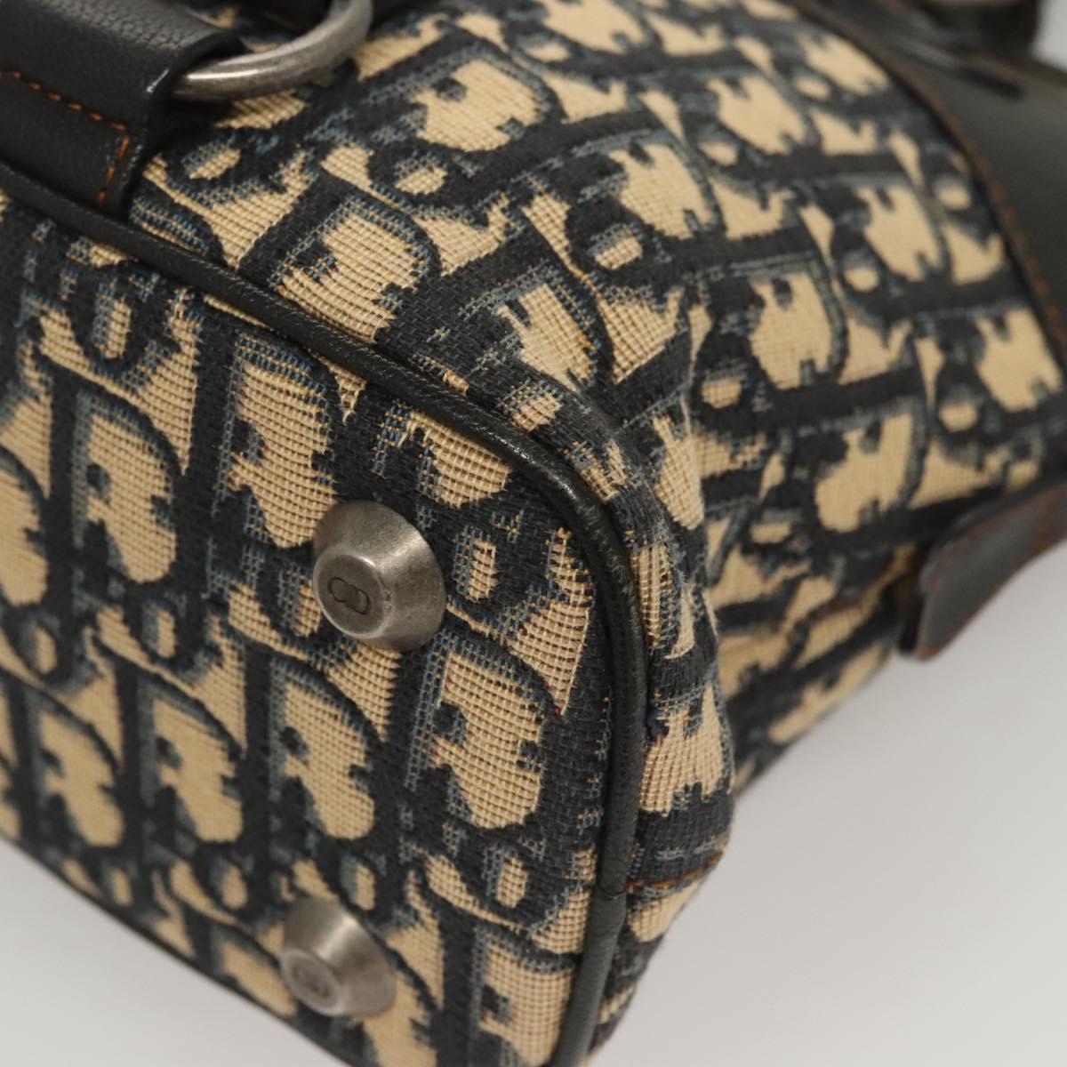 Dior Cd Navy Canvas Handbag (Pre-Owned)