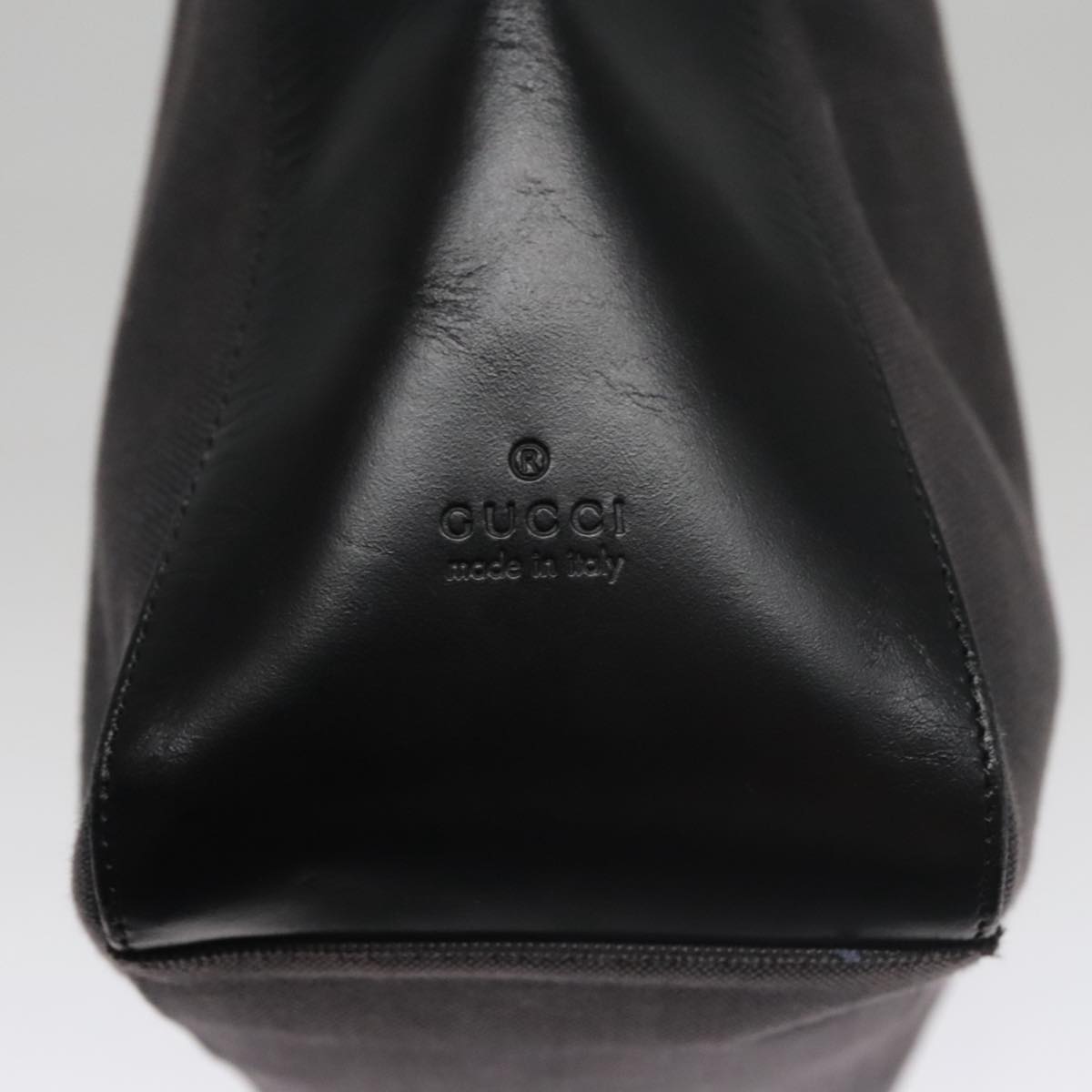 Gucci Hobo Black Canvas Shoulder Bag (Pre-Owned)