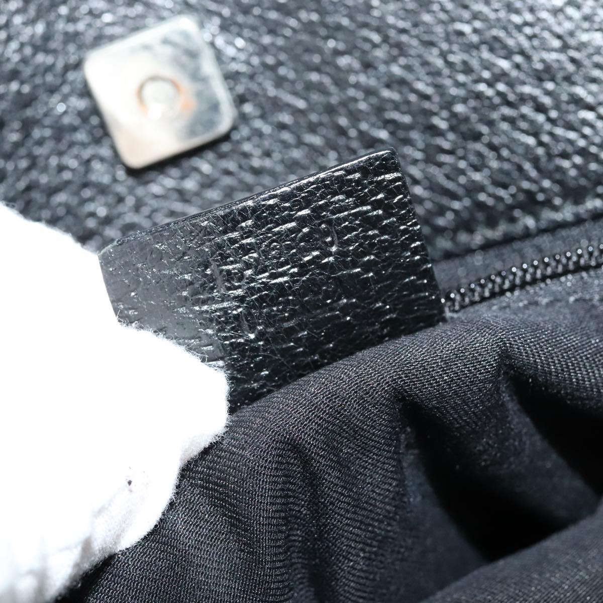 Gucci Gg Canvas Black Canvas Shoulder Bag (Pre-Owned)