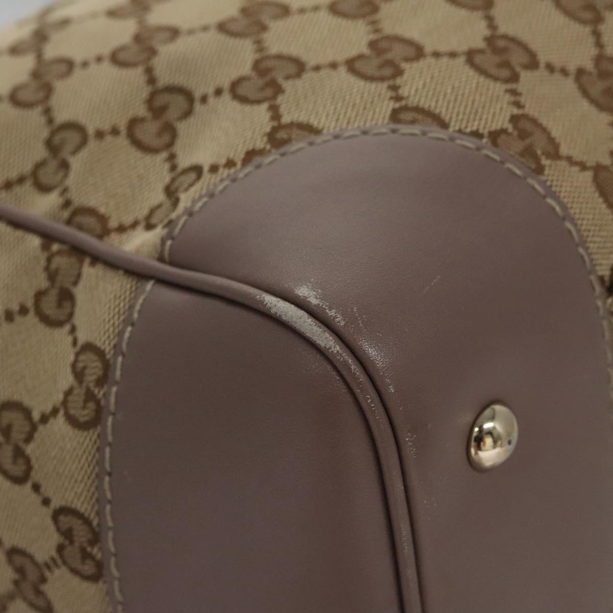 Gucci Gg Canvas Beige Canvas Tote Bag (Pre-Owned)