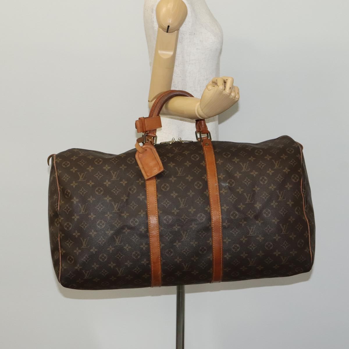 Louis Vuitton Keepall 60 Brown Canvas Travel Bag (Pre-Owned)