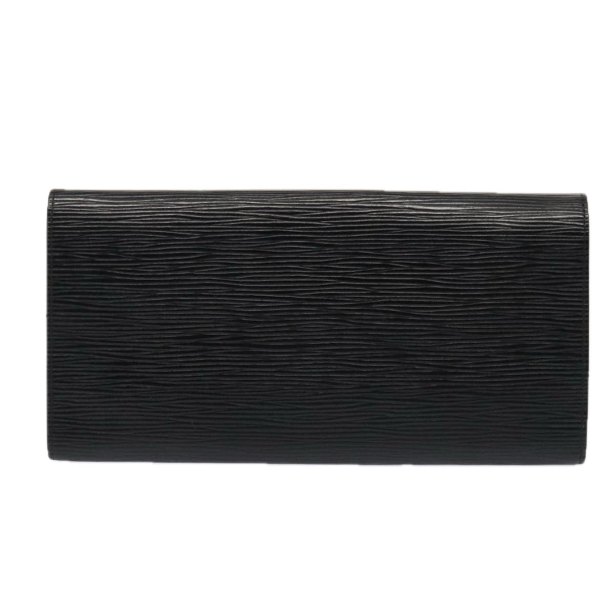 Louis Vuitton Rouleau Black Leather Clutch Bag (Pre-Owned)