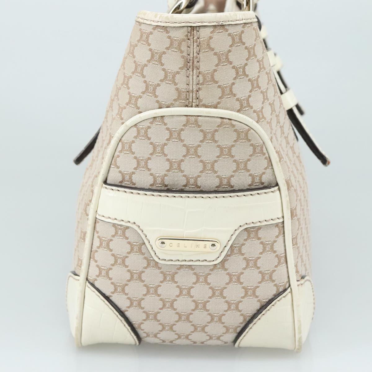 Céline Boogie Beige Canvas Handbag (Pre-Owned)