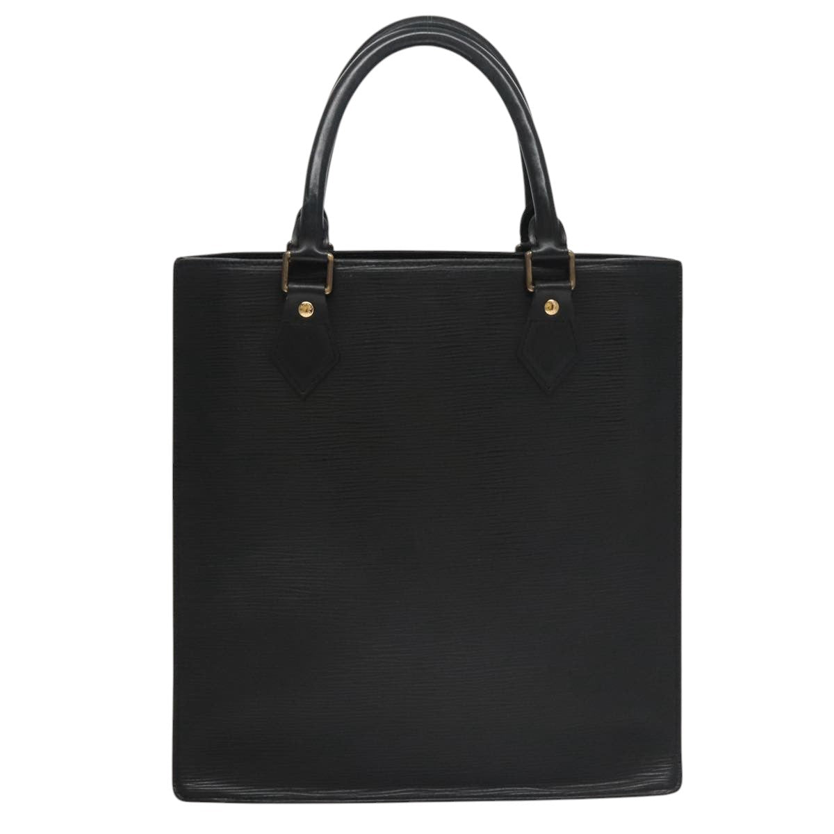 Louis Vuitton Sac Plat Black Leather Handbag (Pre-Owned)