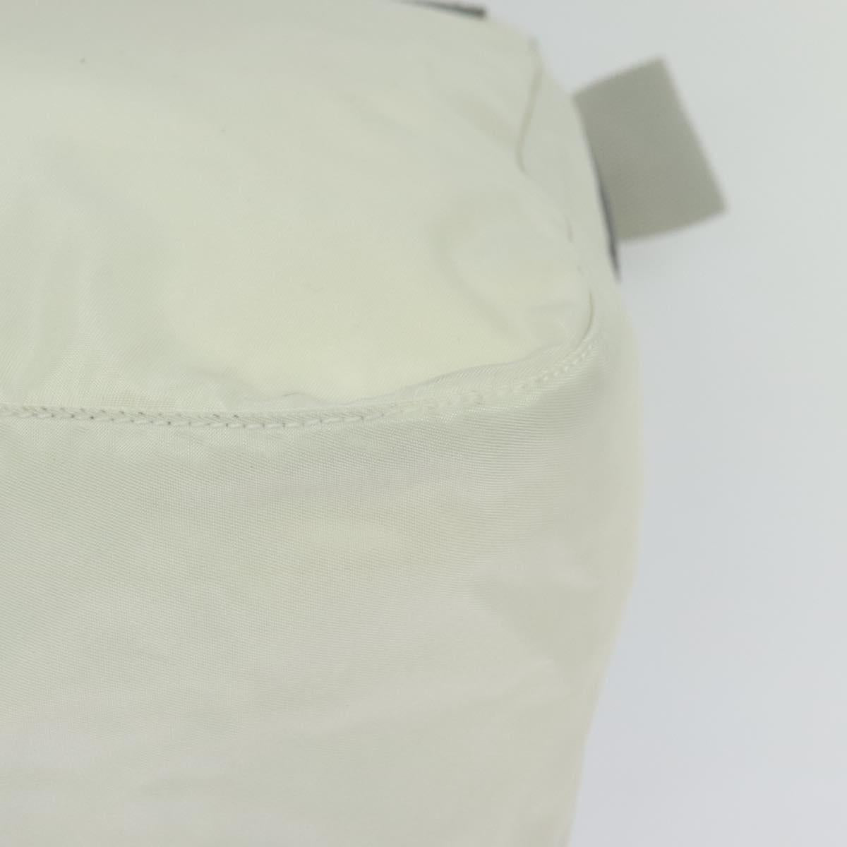 Prada Re-Nylon Ecru Synthetic Shoulder Bag (Pre-Owned)