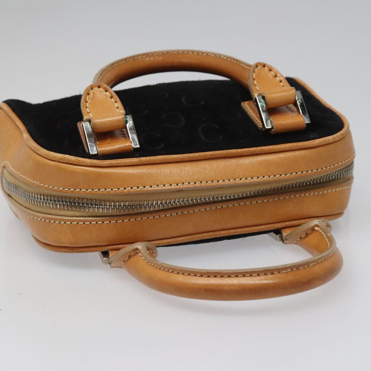 Céline Macadam Black Suede Handbag (Pre-Owned)