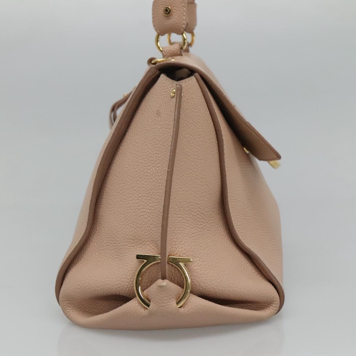 Salvatore Ferragamo Sofia Pink Leather Handbag (Pre-Owned)