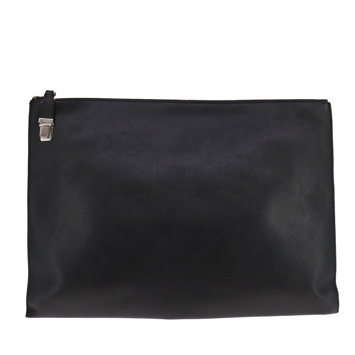 Prada Black Leather Clutch Bag (Pre-Owned)