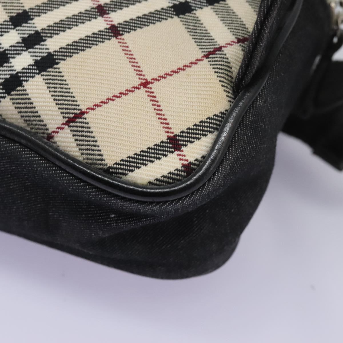 Burberry Nova Check Beige Canvas Shoulder Bag (Pre-Owned)