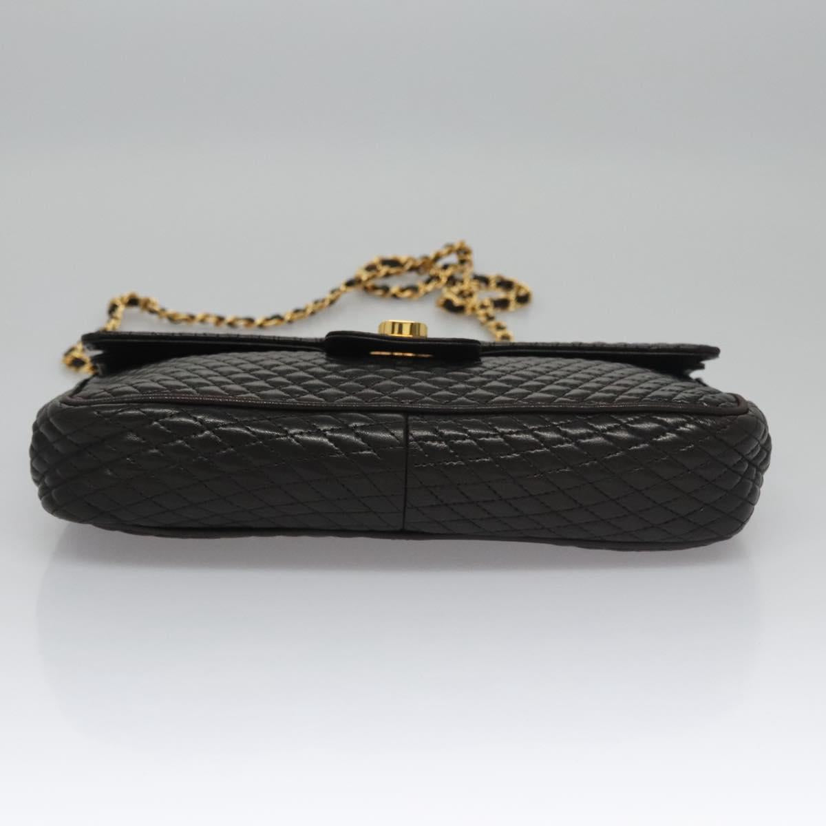Bally Black Leather Shoulder Bag (Pre-Owned)