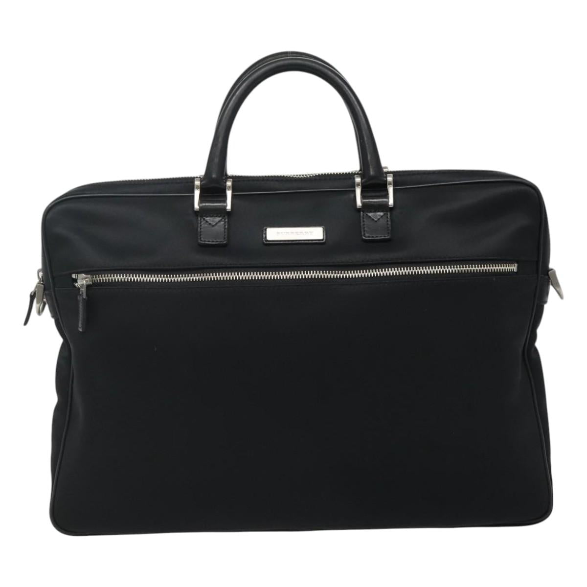 Burberry Nova Check Black Synthetic Briefcase Bag (Pre-Owned)