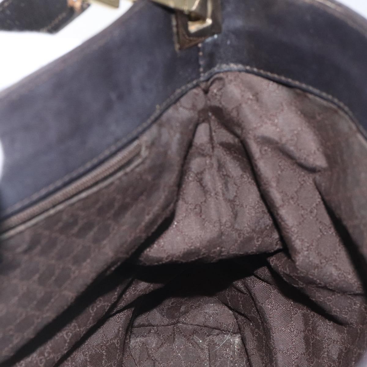 Gucci Sherry Beige Canvas Shoulder Bag (Pre-Owned)