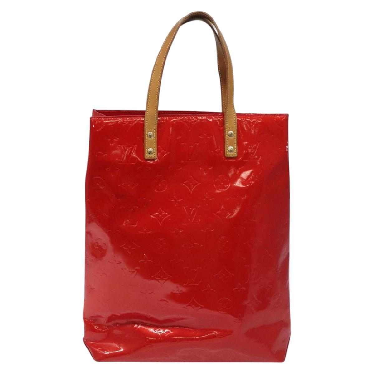 Louis Vuitton Reade Red Patent Leather Tote Bag (Pre-Owned)