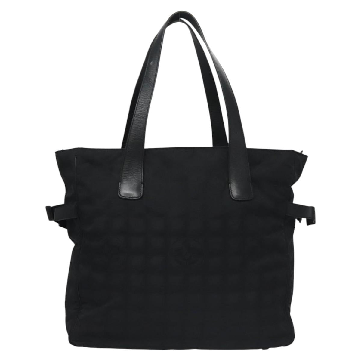Chanel Travel Line Black Synthetic Tote Bag (Pre-Owned)