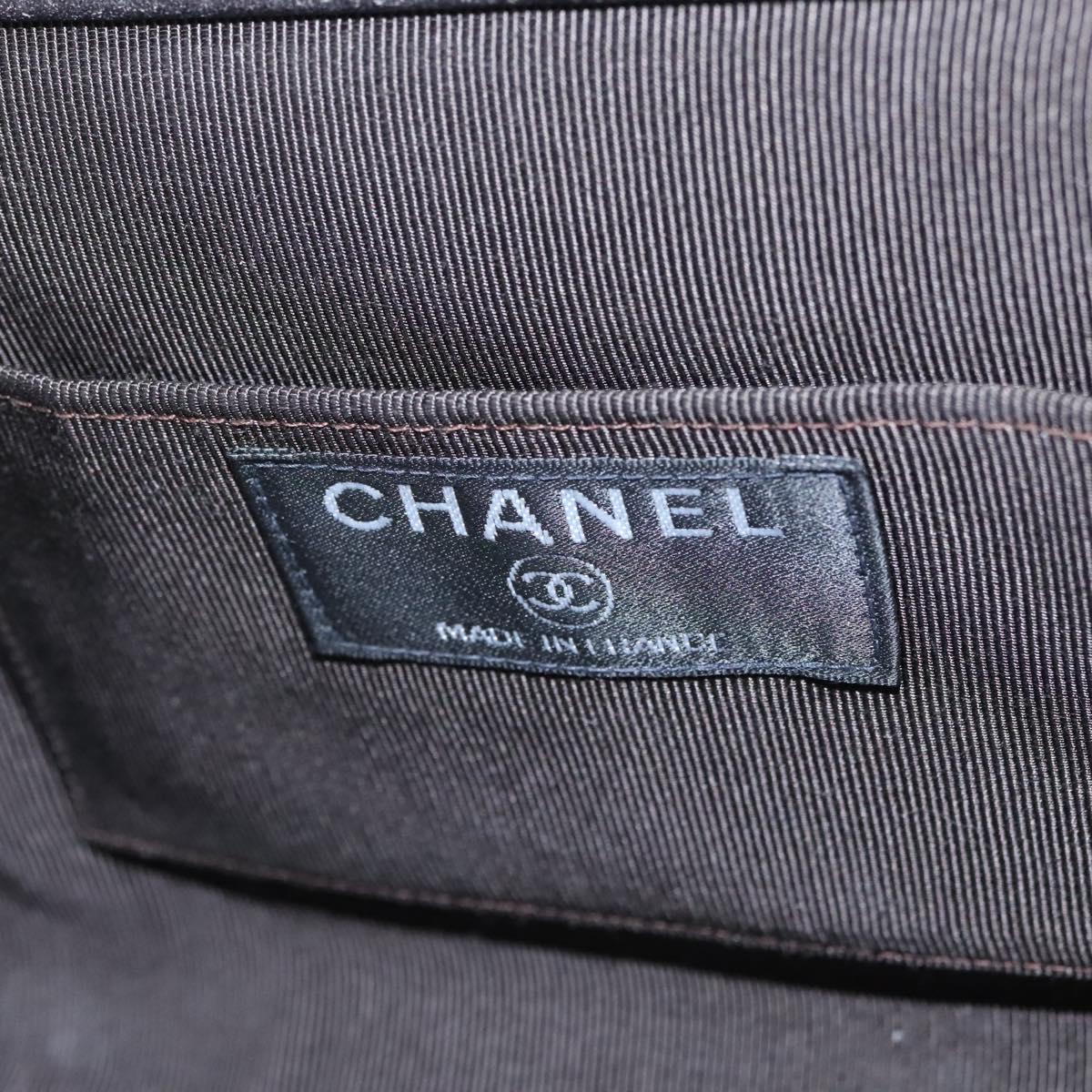 Chanel Chocolate Bar Blue Canvas Shoulder Bag (Pre-Owned)
