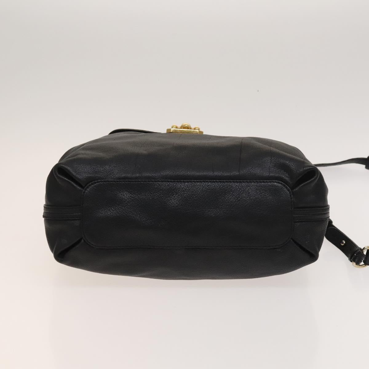 Chloé Elsie Black Leather Handbag (Pre-Owned)