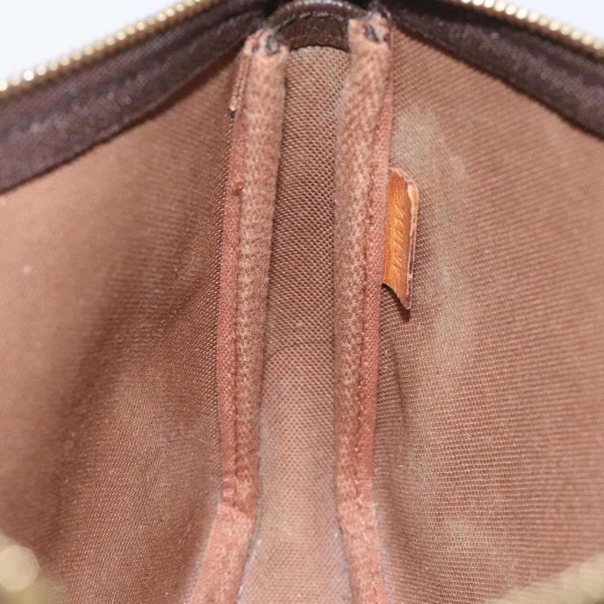Louis Vuitton Pochette Accessoire Brown Canvas Clutch Bag (Pre-Owned)