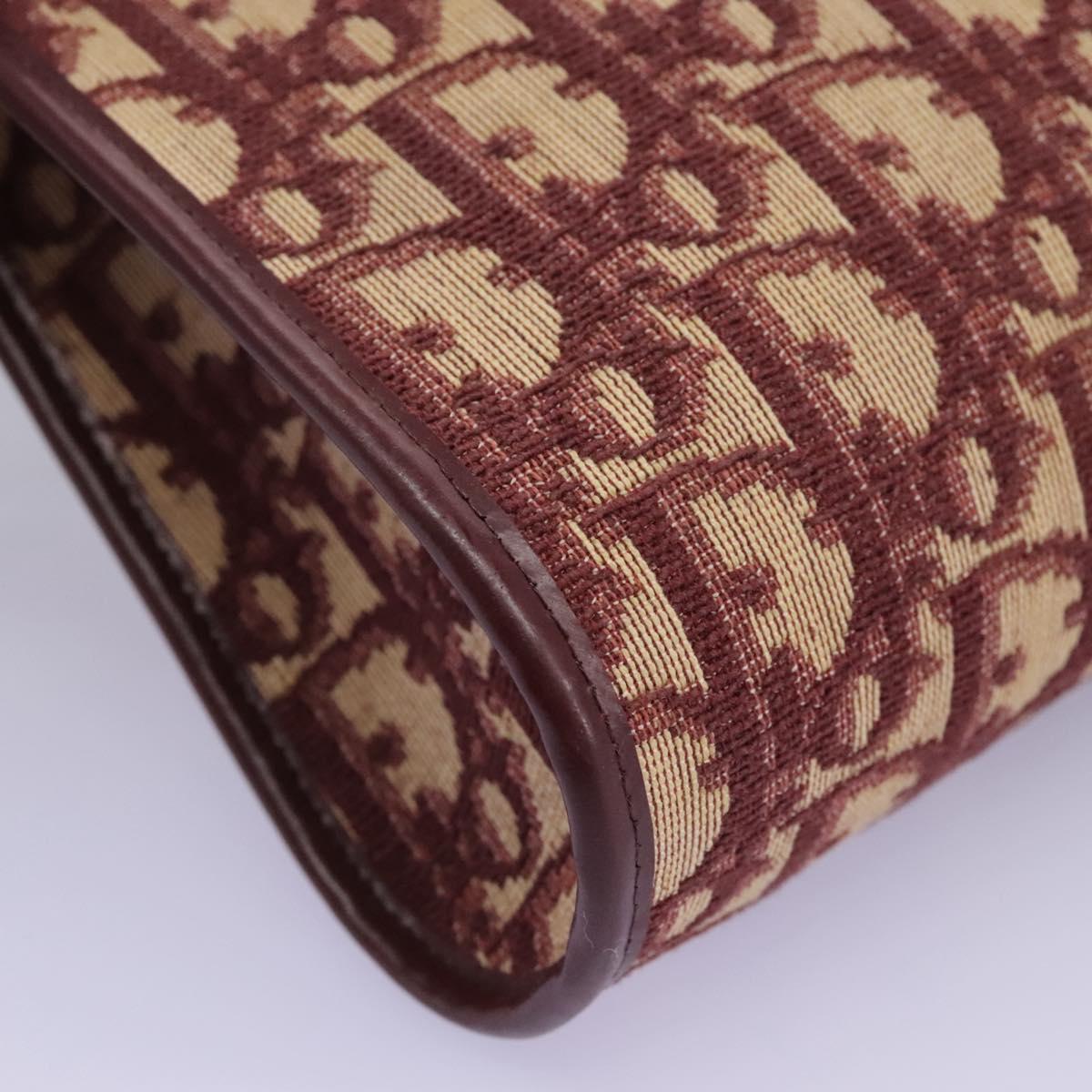 Dior Trotter Red Canvas Shoulder Bag (Pre-Owned)