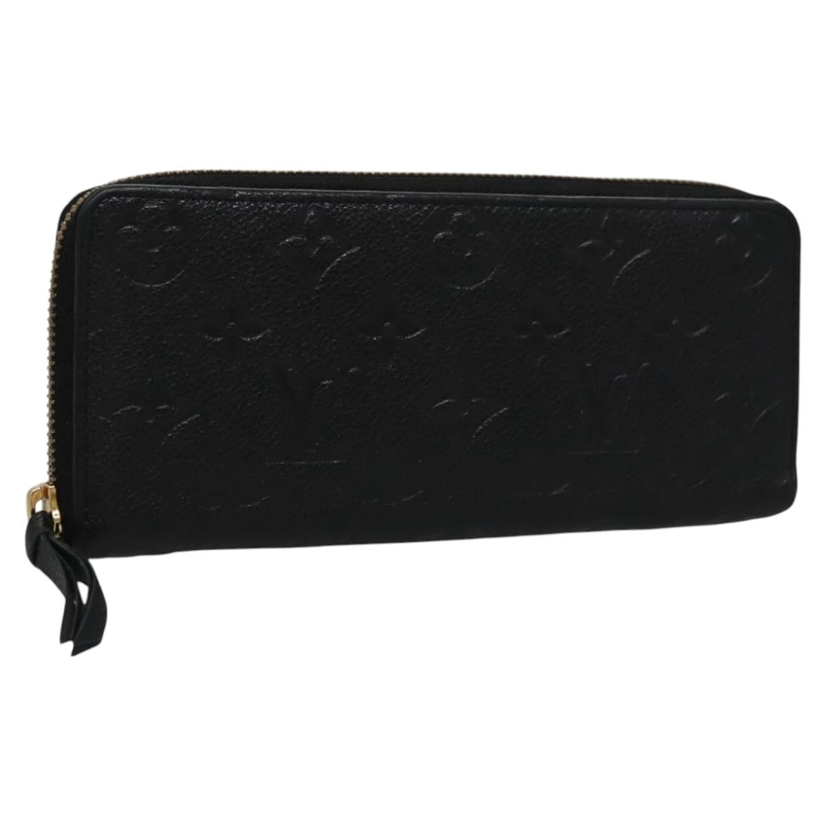 Louis Vuitton Portefeuille Clémence Navy Leather Wallet (Pre-Owned)
