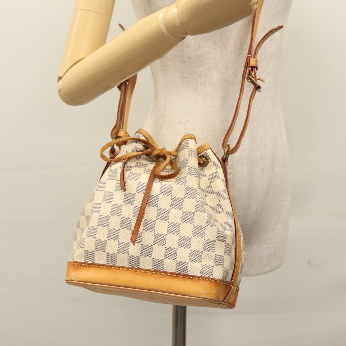Louis Vuitton Noé Bb Grey Canvas Shoulder Bag (Pre-Owned)