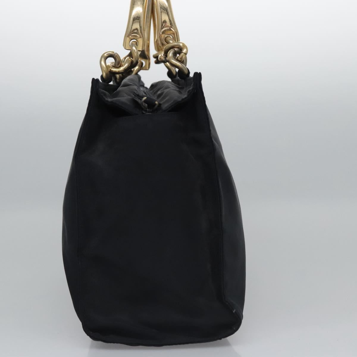 Prada Tessuto Metallo Black Synthetic Handbag (Pre-Owned)