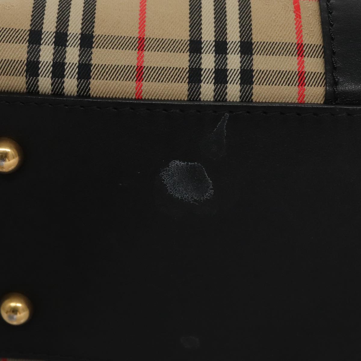 Burberry Nova Check Beige Canvas Tote Bag (Pre-Owned)