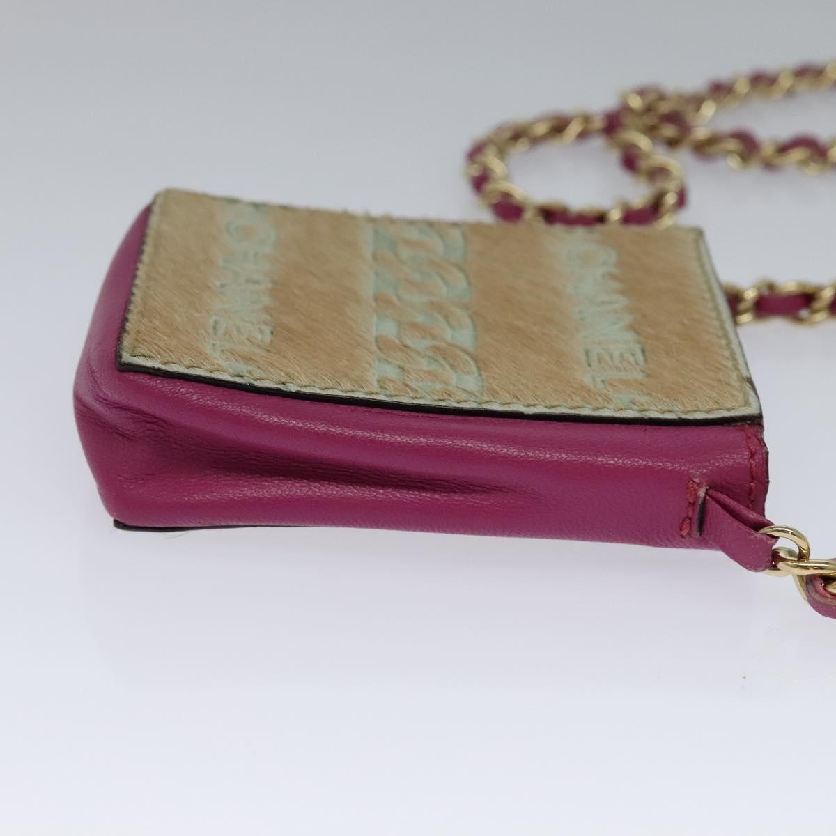 Chanel Cc Beige Faux Fur Clutch Bag (Pre-Owned)