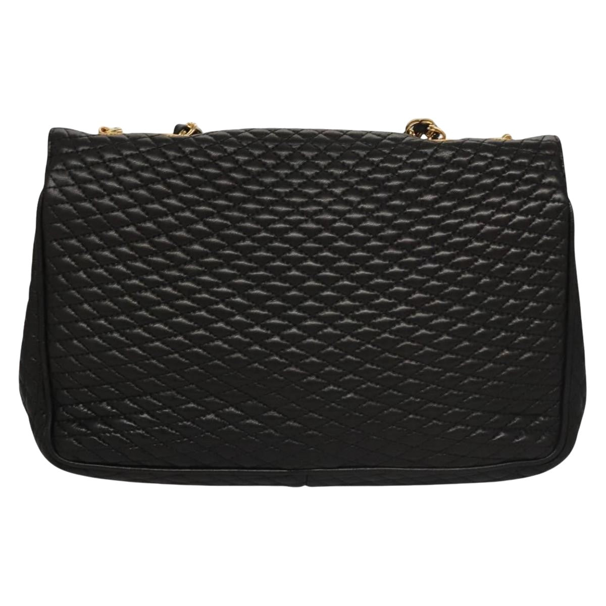 Bally Black Leather Shoulder Bag (Pre-Owned)
