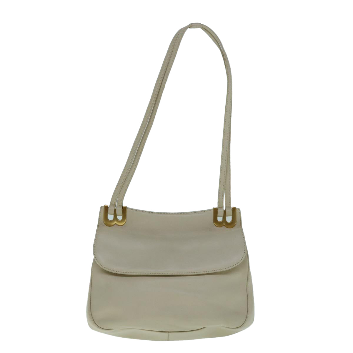 Bally Beige Leather Shoulder Bag (Pre-Owned)