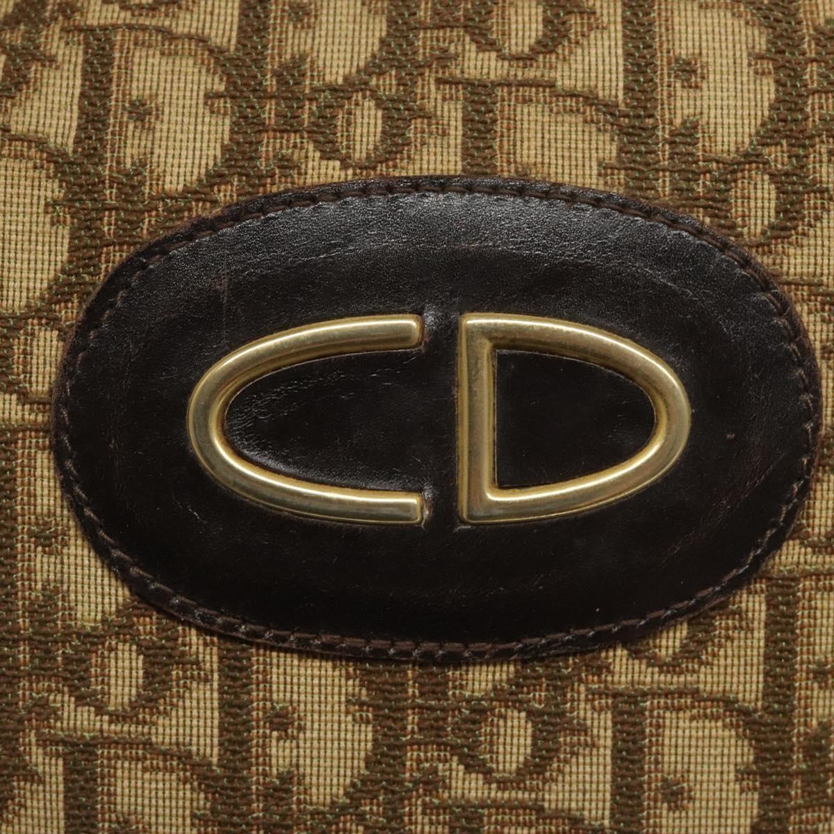Dior Trotter Brown Canvas Handbag (Pre-Owned)