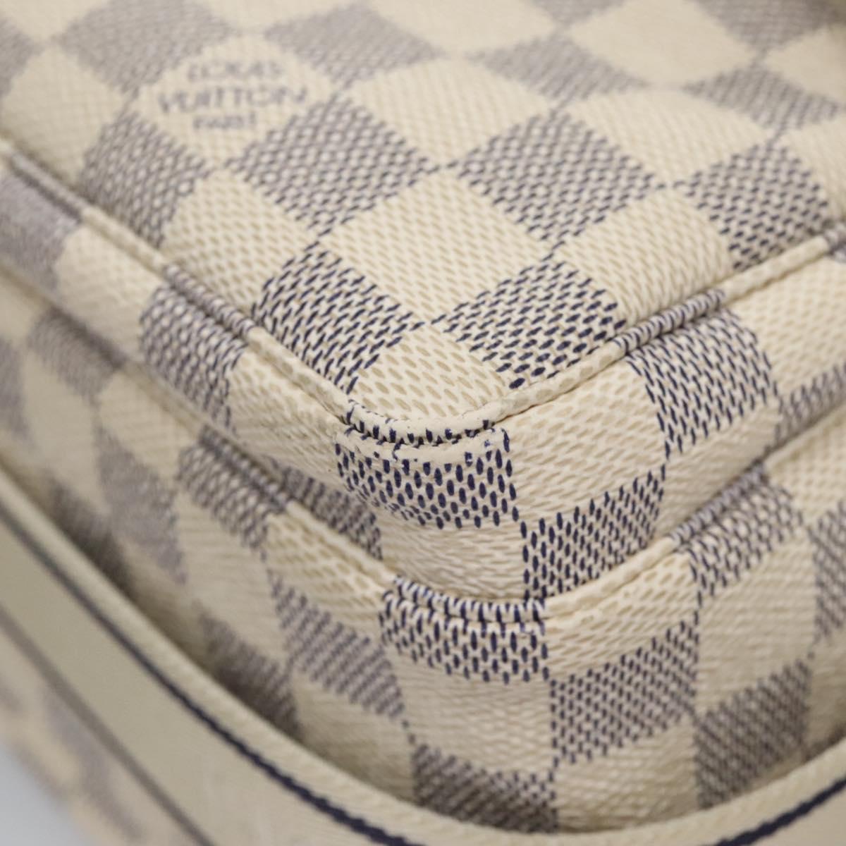 Louis Vuitton Naviglio White Canvas Shoulder Bag (Pre-Owned)