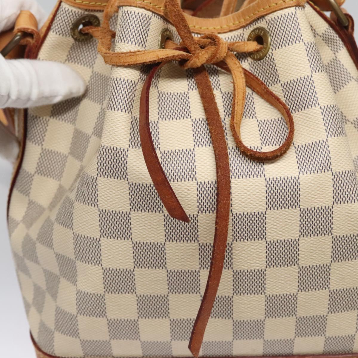 Louis Vuitton Noé Bb Grey Canvas Shoulder Bag (Pre-Owned)